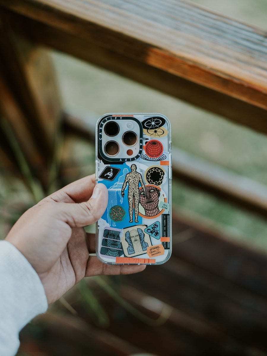Forro de celular con diseño